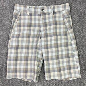 Lululemon Shorts Men's 30 Brown Plaid Kahuna 2.0 Commission ABC Golf Stretch